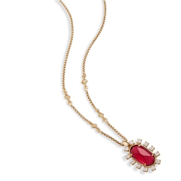 Kendra Scott Jewelry - Kendra Scott Brett Pendant Necklace with Ruby Red Stone